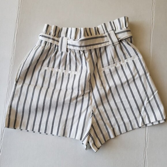 Zara trf Striped Paperbag Shorts - Picture 5 of 6